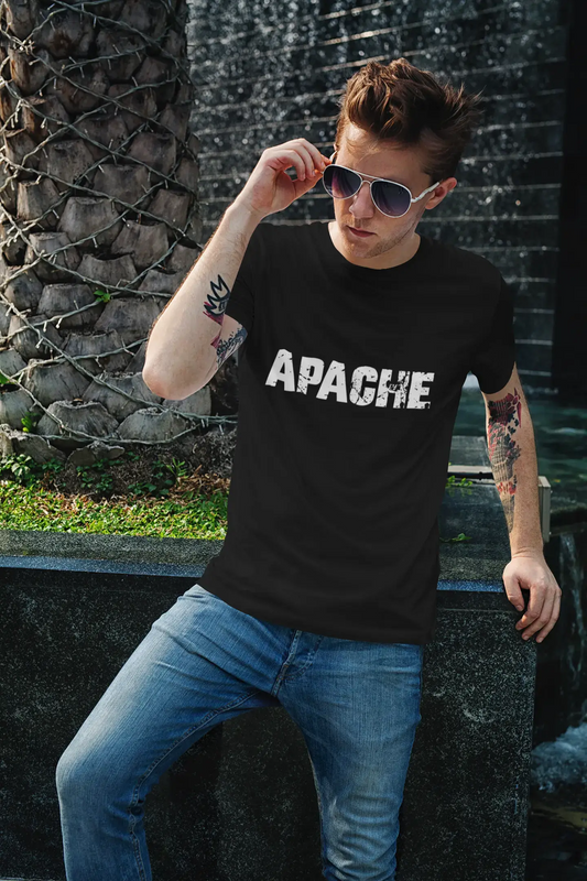 Apache, Herren-Kurzarm-Rundhals-T-Shirt 00004