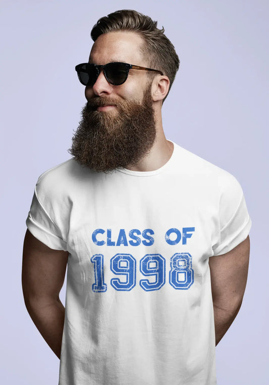 1998, Class of, weiß, Herren-Kurzarm-Rundhals-T-Shirt 00094