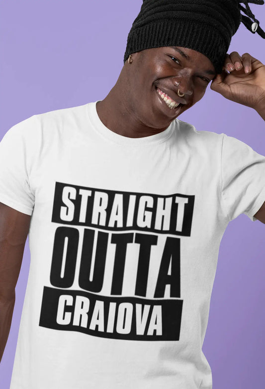 Straight Outta Craiova, Herren-Kurzarm-Rundhals-T-Shirt 00027