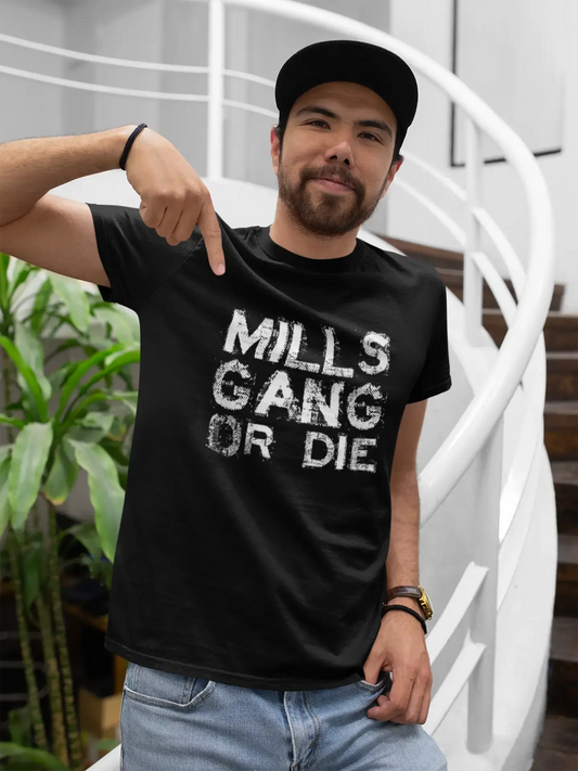 Mills Family Gang T-Shirt, T-Shirt für Männer, T-Shirt mit Motorrad, T-Shirt Cadeau