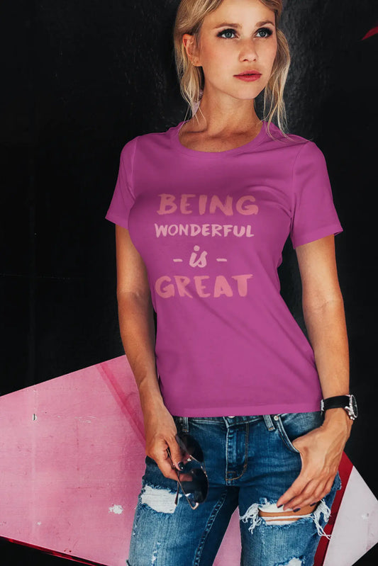 Femme Tee Vintage T Shirt Wonderful, Being Great