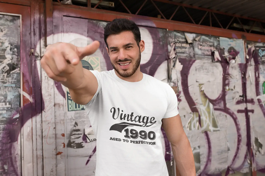 Homme Tee Vintage T-Shirt Vintage Aged to Perfection 1990