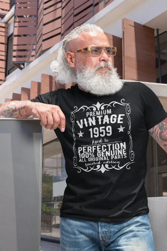 Homme Tee Vintage T Shirt Premium Vintage Year 1959