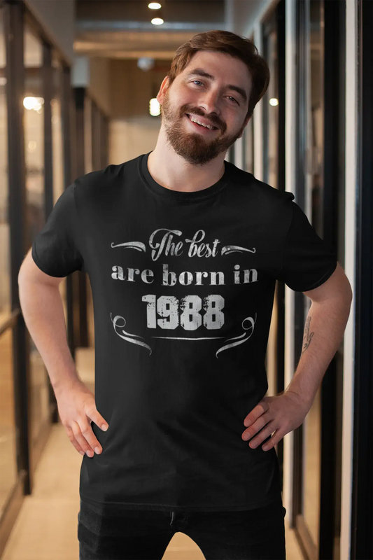 The Best are Born in 1988 Herren T-Shirt Schwarz Geburtstagsgeschenk 00397