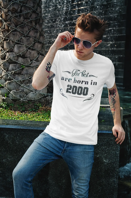 Homme Tee Vintage T-Shirt Die Besten sind im Jahr 2000 geboren