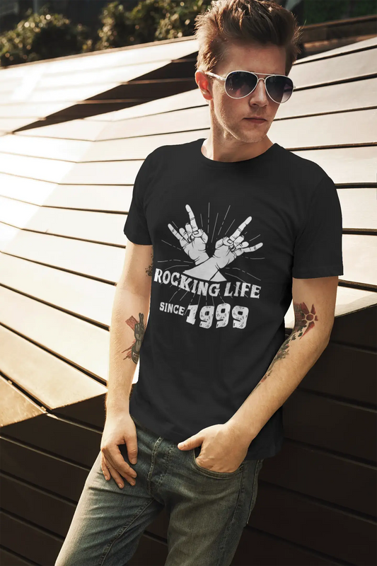 Rocking Life Since 1999 Herren T-Shirt Schwarz Geburtstagsgeschenk 00419