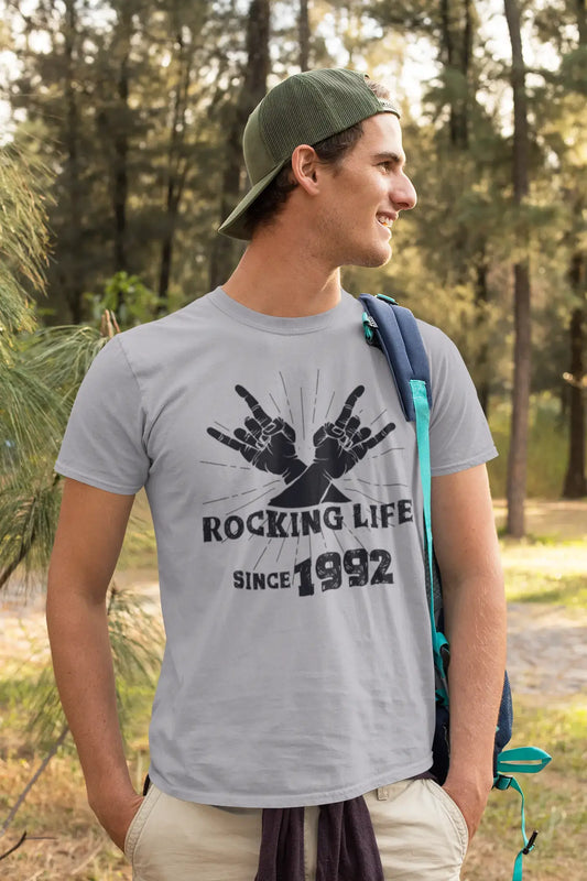 Rocking Life Since 1992 Herren T-Shirt Grau Geburtstagsgeschenk 00420