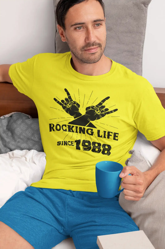 Rocking Life Since 1988 Herren T-Shirt Lemon Geburtstagsgeschenk 00422