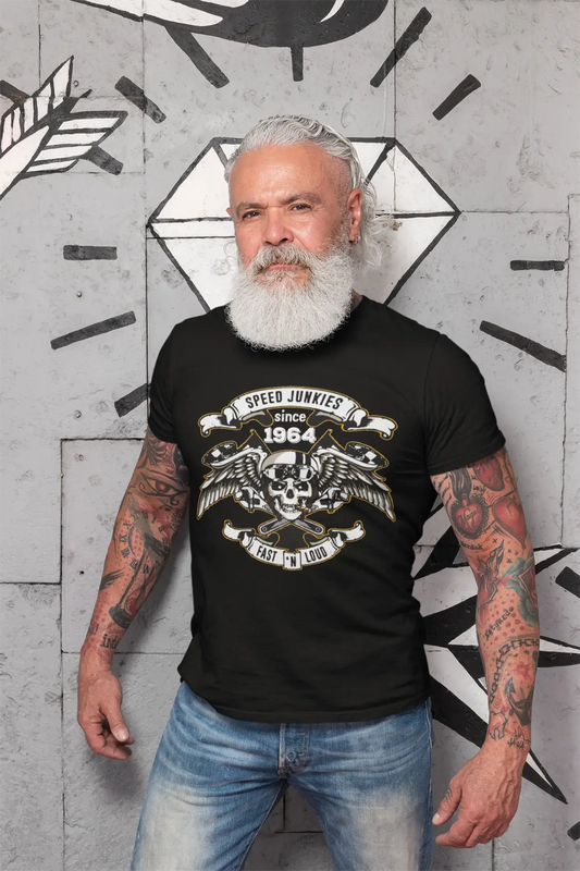 Speed ​​Junkies Since 1964 Herren T-Shirt Schwarz Geburtstagsgeschenk 00462