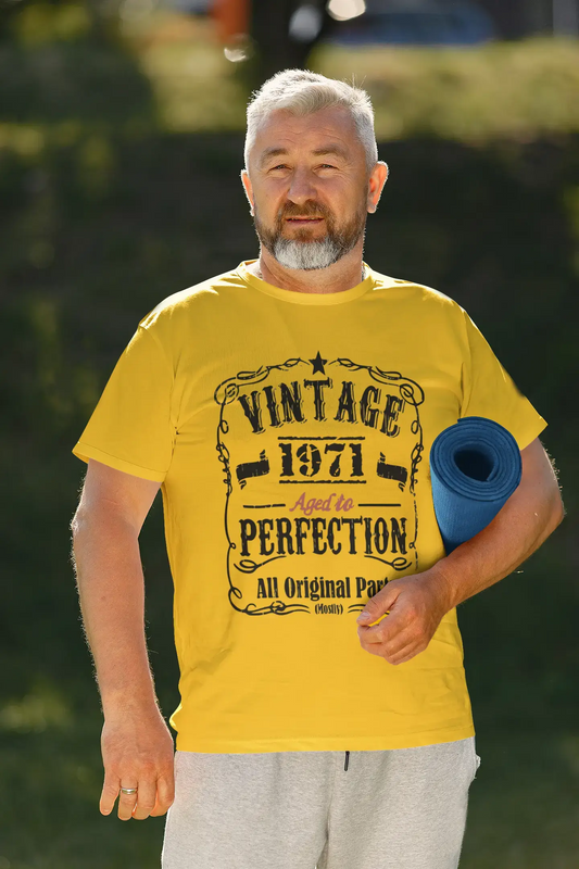 1971 Vintage Aged to Perfection Herren T-Shirt Lemon Geburtstagsgeschenk 00487
