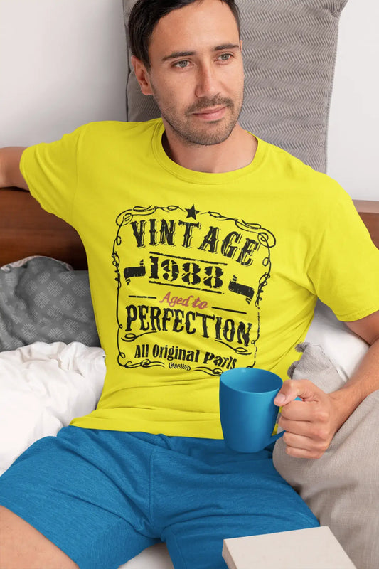 1988 Vintage Aged to Perfection Herren T-Shirt Lemon Geburtstagsgeschenk 00487