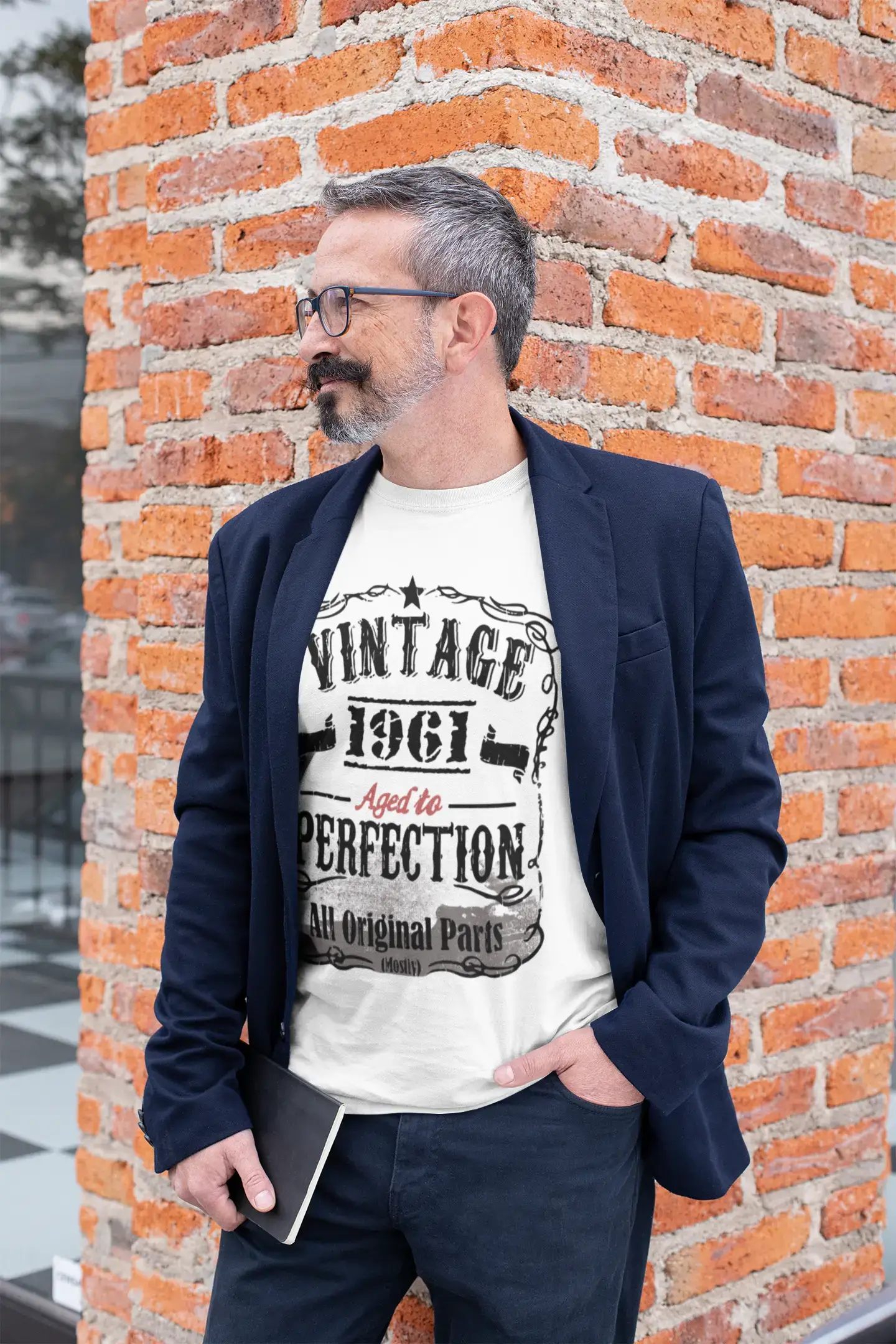 1961 Vintage Aged to Perfection Herren T-Shirt Weiß Geburtstagsgeschenk 00488