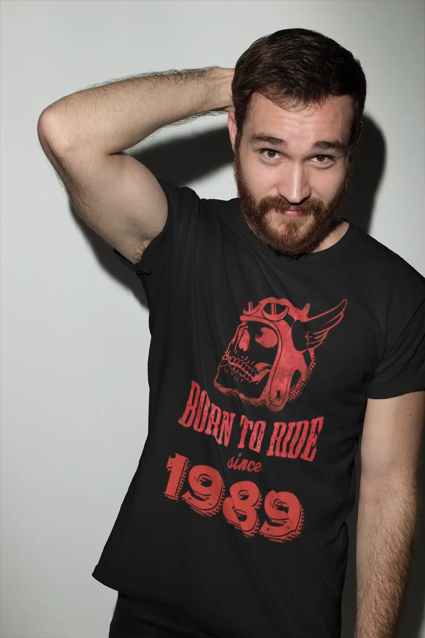 1989, Born to Ride Since 1989 Herren T-Shirt Schwarz Geburtstagsgeschenk 00493