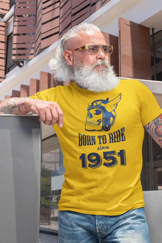 1951, Born to Ride Since 1951 Herren-T-Shirt Lemon Birthday Gift 00496