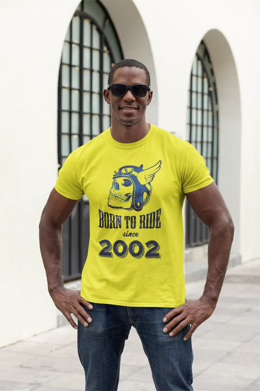 2002, Born to Ride Since 2002 Herren T-Shirt Lemon Birthday Gift 00496