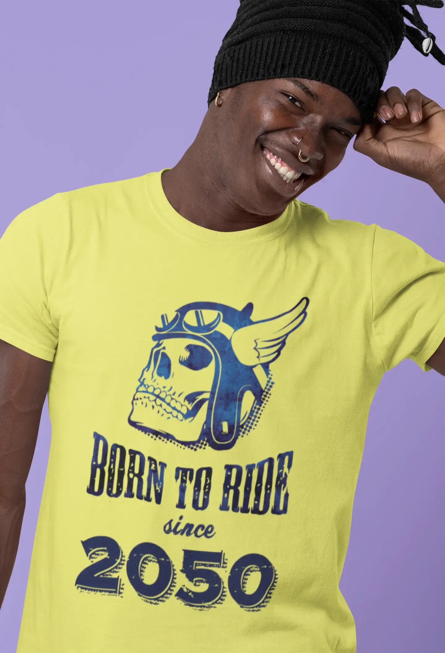 2050, Born to Ride Since 2050 Herren T-Shirt Lemon Geburtstagsgeschenk 00496