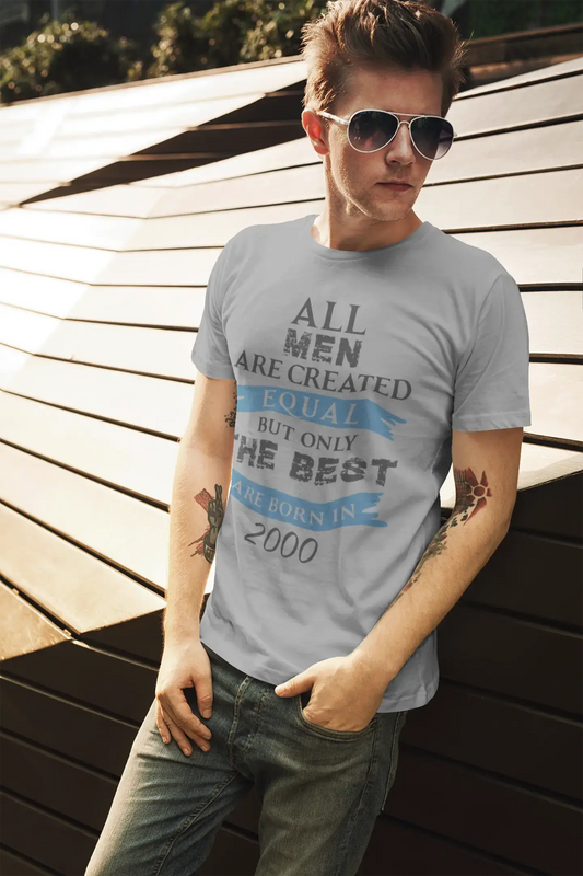 2000, Only the Best are Born in 2000 Men's T-shirt Grey Birthday Gift 00512