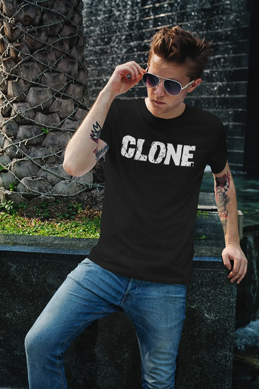 clone Men's Retro T shirt Black Birthday Gift 00553