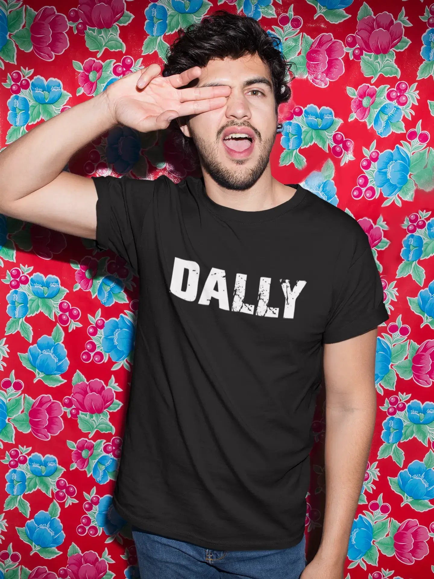 dally Men's Retro T shirt Black Birthday Gift 00553