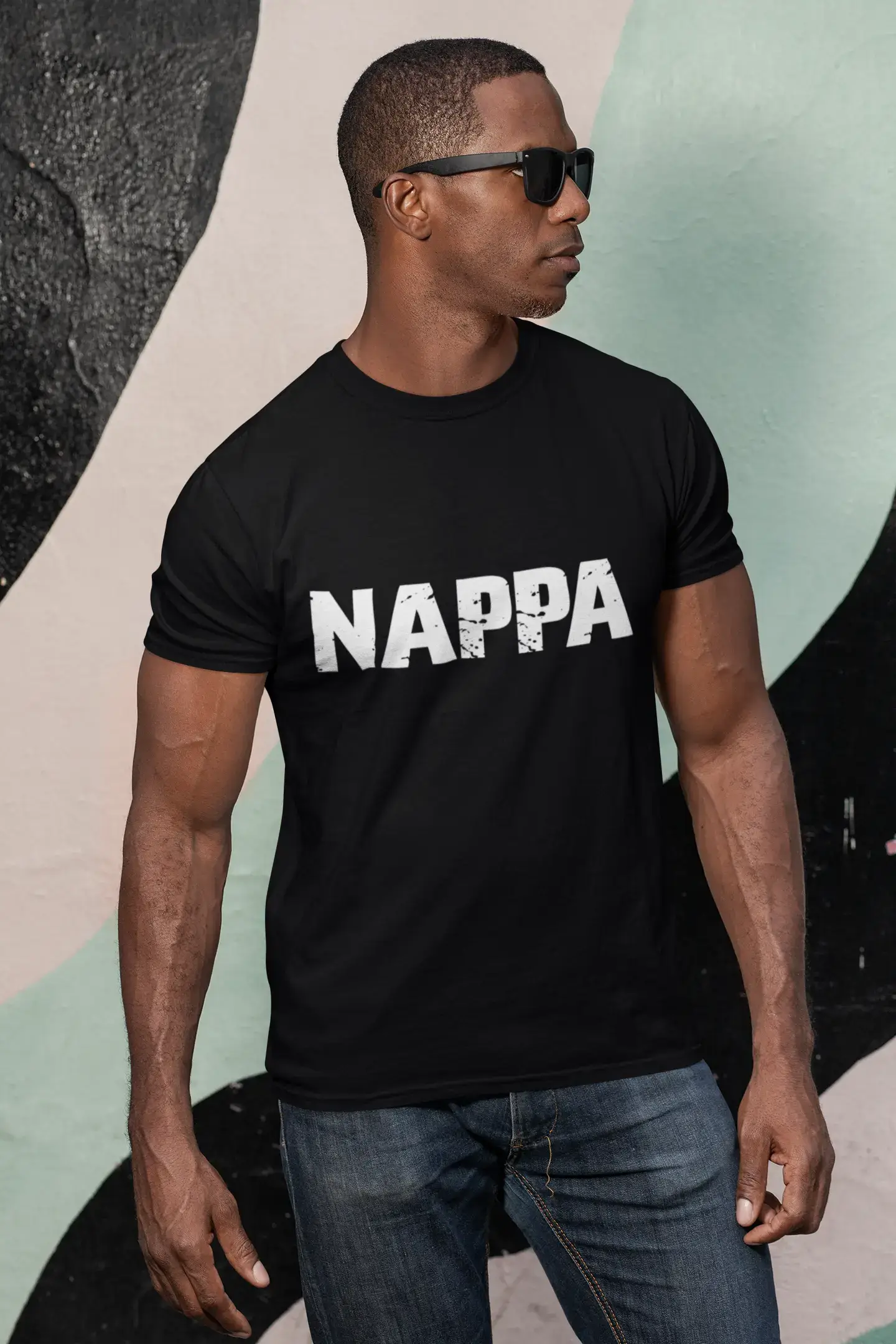 nappa Men's Retro T shirt Black Birthday Gift 00553