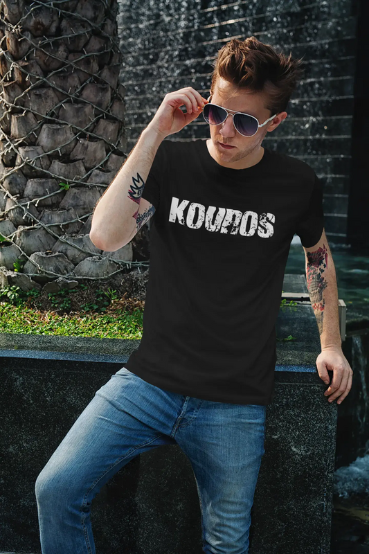 kouros Herren Vintage T-Shirt Schwarz Geburtstagsgeschenk 00554