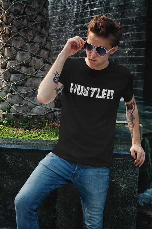 hustler Herren Vintage T-Shirt Schwarz Geburtstagsgeschenk 00555
