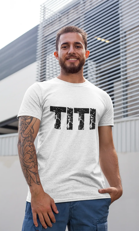 Herren-T-Shirt mit grafischem Aufdruck, Vintage-T-Shirt, Titi