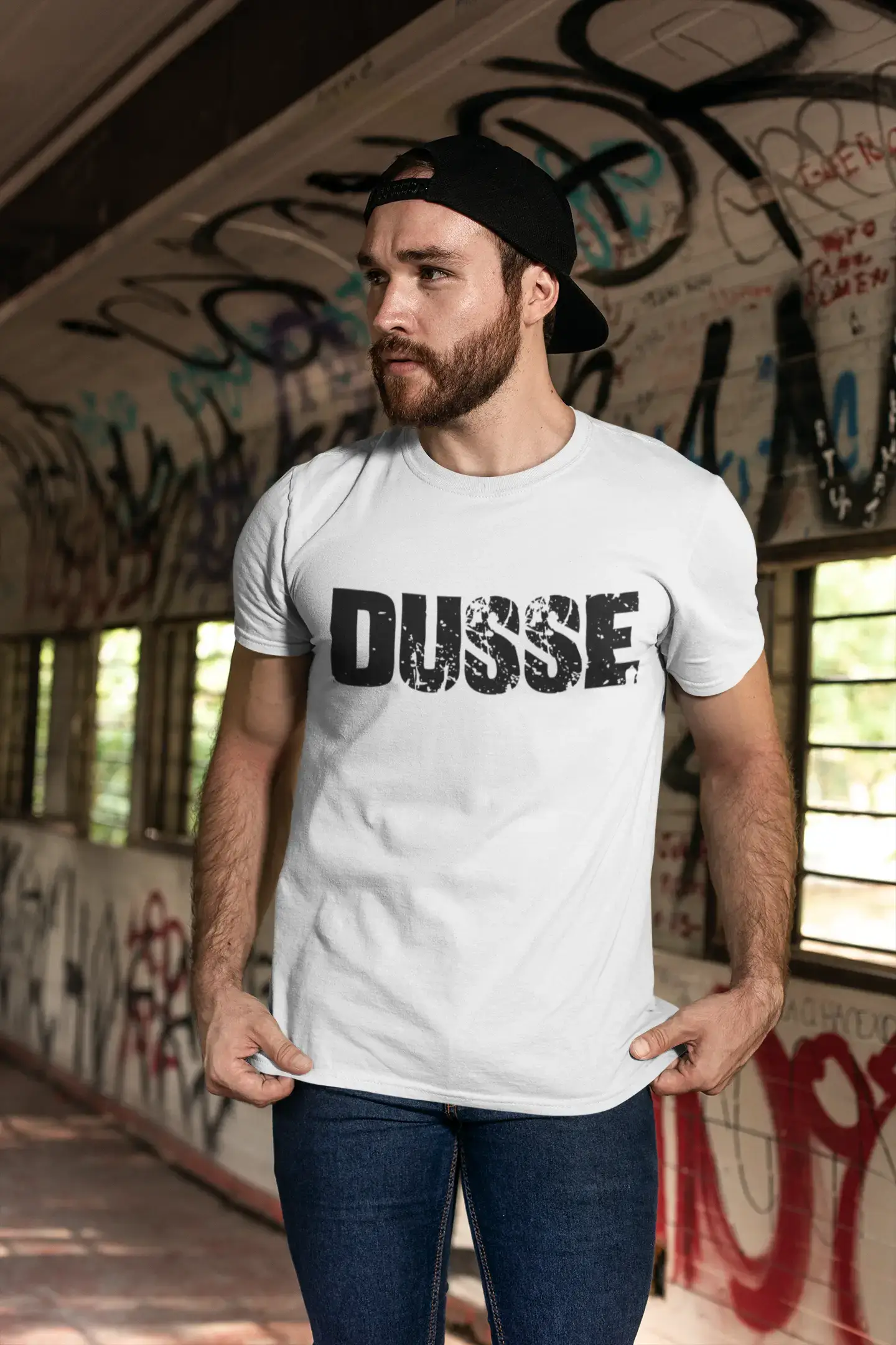 Homme T Shirt Graphique Imprimé Vintage Tee Dusse