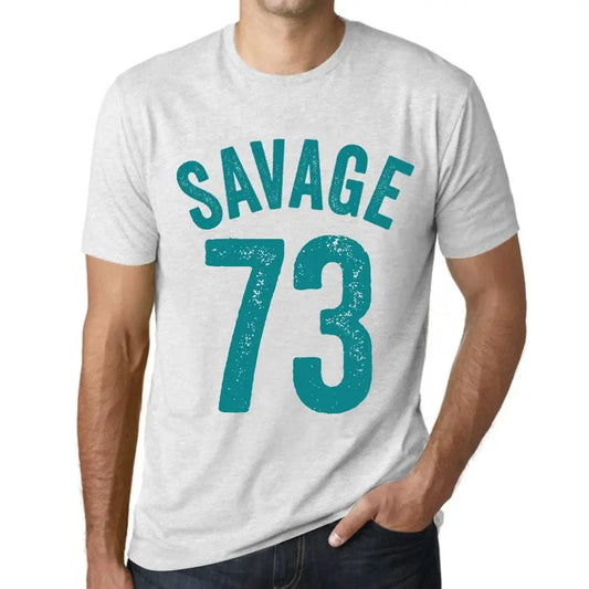 Men's Graphic T-Shirt Savage 73 73rd Birthday Anniversary 73 Year Old Gift 1951 Vintage Eco-Friendly Short Sleeve Novelty Tee