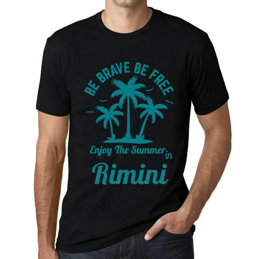 Men's Graphic T-Shirt Be Brave Be Free Enjoy The Summer In Rimini Eco-Friendly Limited Edition Short Sleeve Tee-Shirt Vintage Birthday Gift Novelty