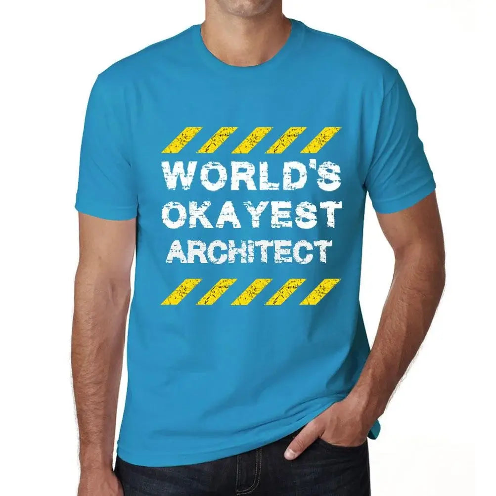 Men's Graphic T-Shirt Worlds Okayest Architect Eco-Friendly Limited Edition Short Sleeve Tee-Shirt Vintage Birthday Gift Novelty