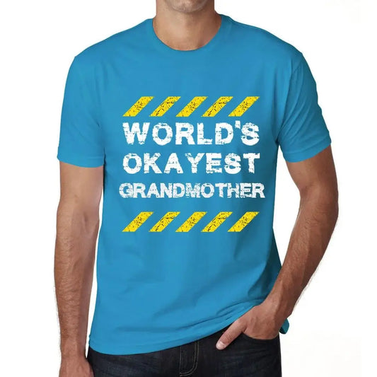 Men's Graphic T-Shirt Worlds Okayest Grandmother Eco-Friendly Limited Edition Short Sleeve Tee-Shirt Vintage Birthday Gift Novelty