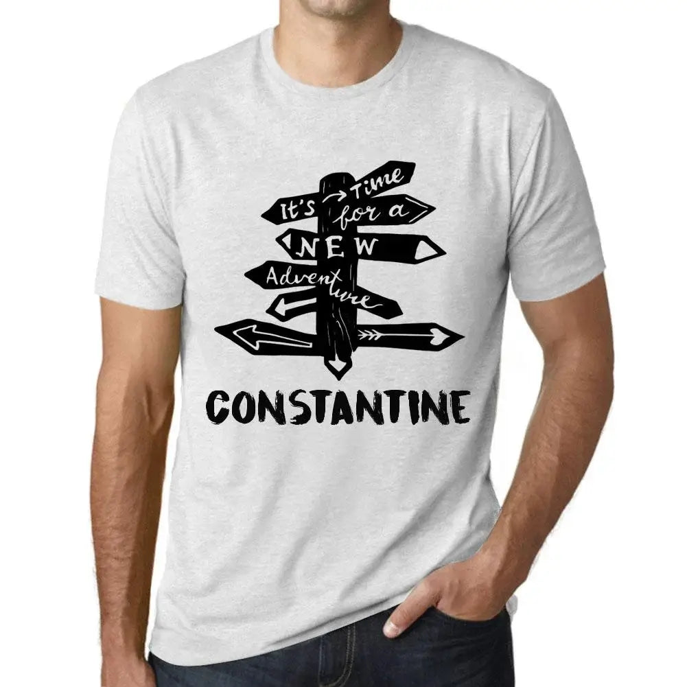 Men's Graphic T-Shirt It’s Time For A New Adventure In Constantine Eco-Friendly Limited Edition Short Sleeve Tee-Shirt Vintage Birthday Gift Novelty