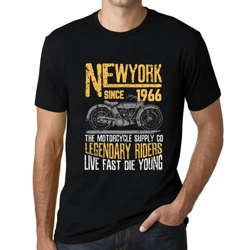 Men's Graphic T-Shirt Motorcycle Legendary Riders Since 1966 58th Birthday Anniversary 58 Year Old Gift 1966 Vintage Eco-Friendly Short Sleeve Novelty Tee