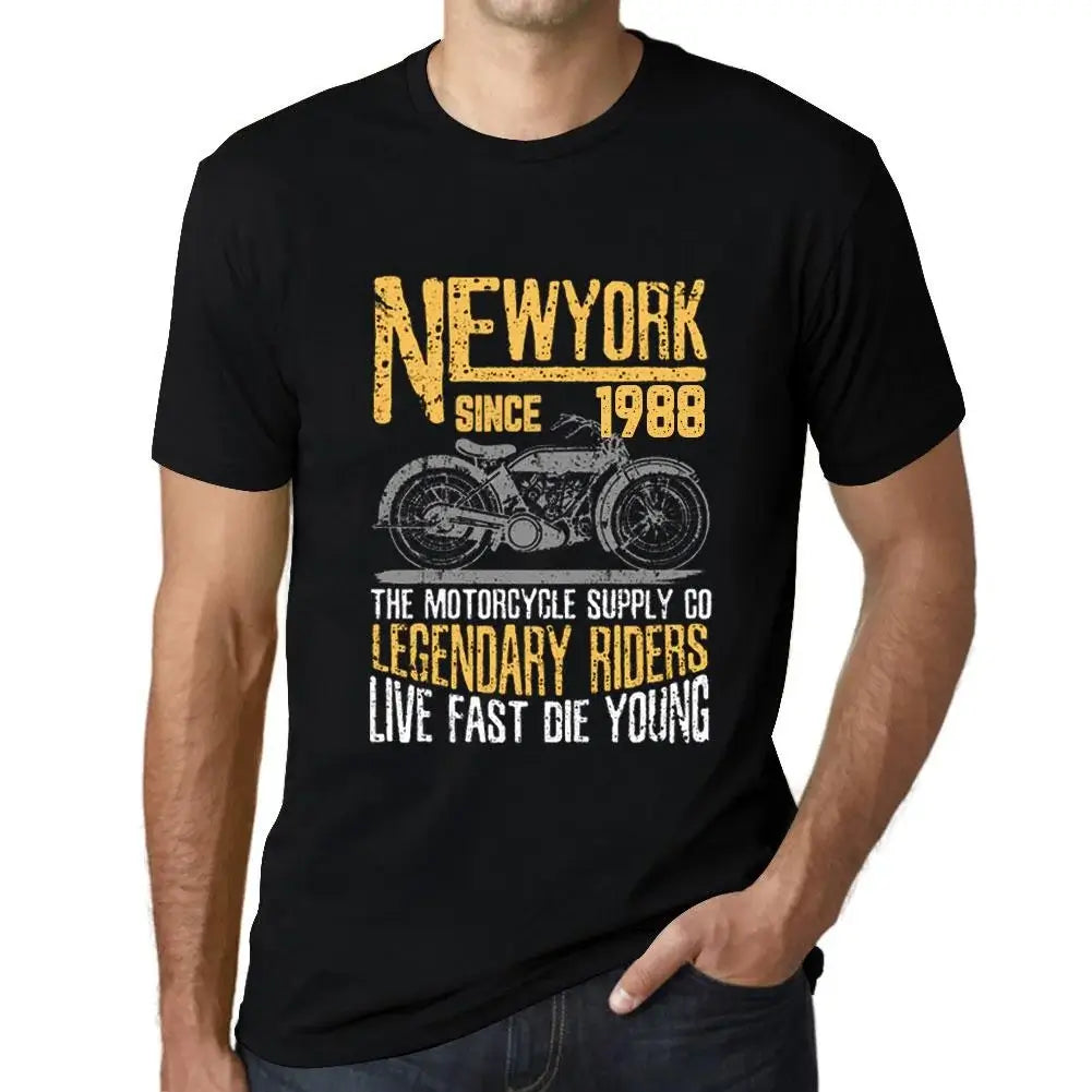 Men's Graphic T-Shirt Motorcycle Legendary Riders Since 1988 36th Birthday Anniversary 36 Year Old Gift 1988 Vintage Eco-Friendly Short Sleeve Novelty Tee