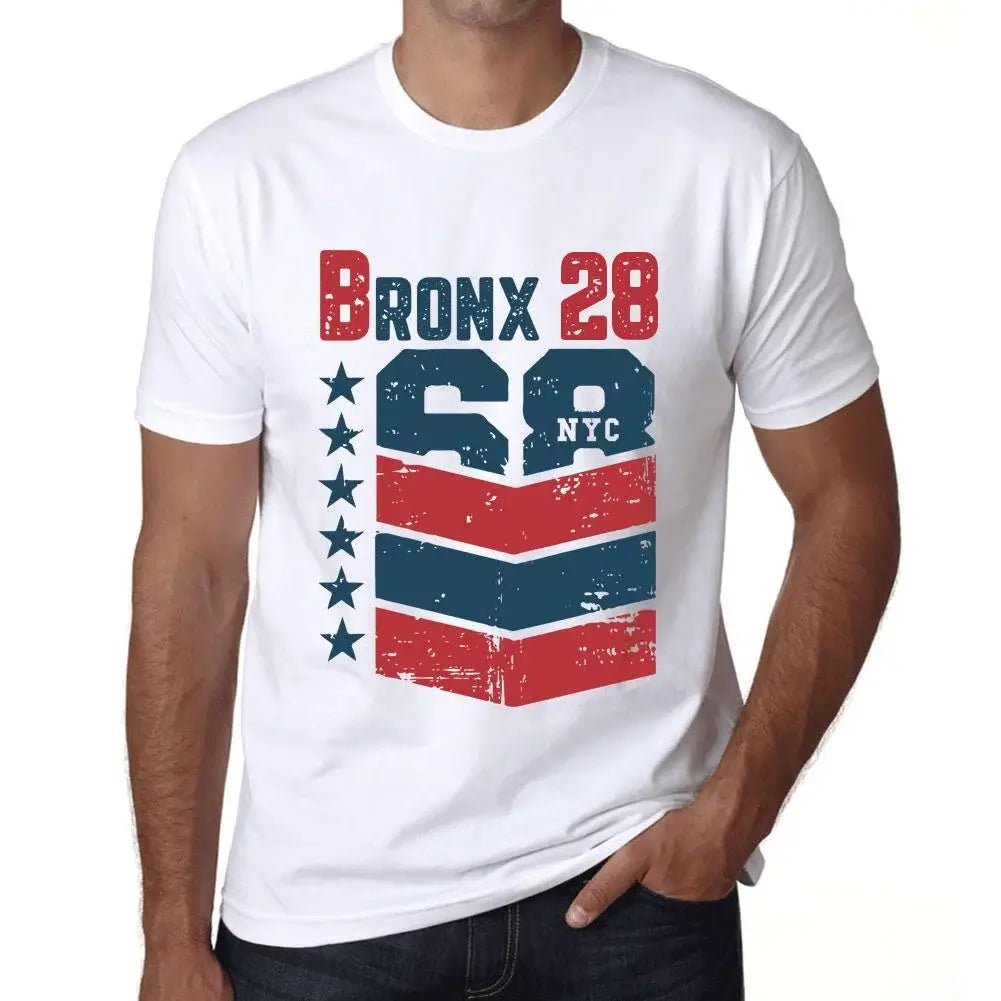Men's Graphic T-Shirt Bronx 28 28th Birthday Anniversary 28 Year Old Gift 1996 Vintage Eco-Friendly Short Sleeve Novelty Tee
