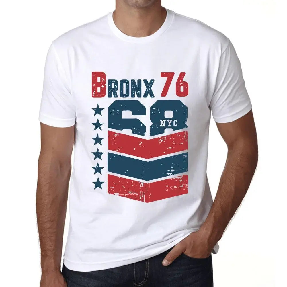 Men's Graphic T-Shirt Bronx 76 76th Birthday Anniversary 76 Year Old Gift 1948 Vintage Eco-Friendly Short Sleeve Novelty Tee