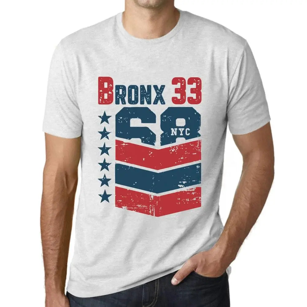 Men's Graphic T-Shirt Bronx 33 33rd Birthday Anniversary 33 Year Old Gift 1991 Vintage Eco-Friendly Short Sleeve Novelty Tee
