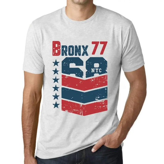 Men's Graphic T-Shirt Bronx 77 77th Birthday Anniversary 77 Year Old Gift 1947 Vintage Eco-Friendly Short Sleeve Novelty Tee