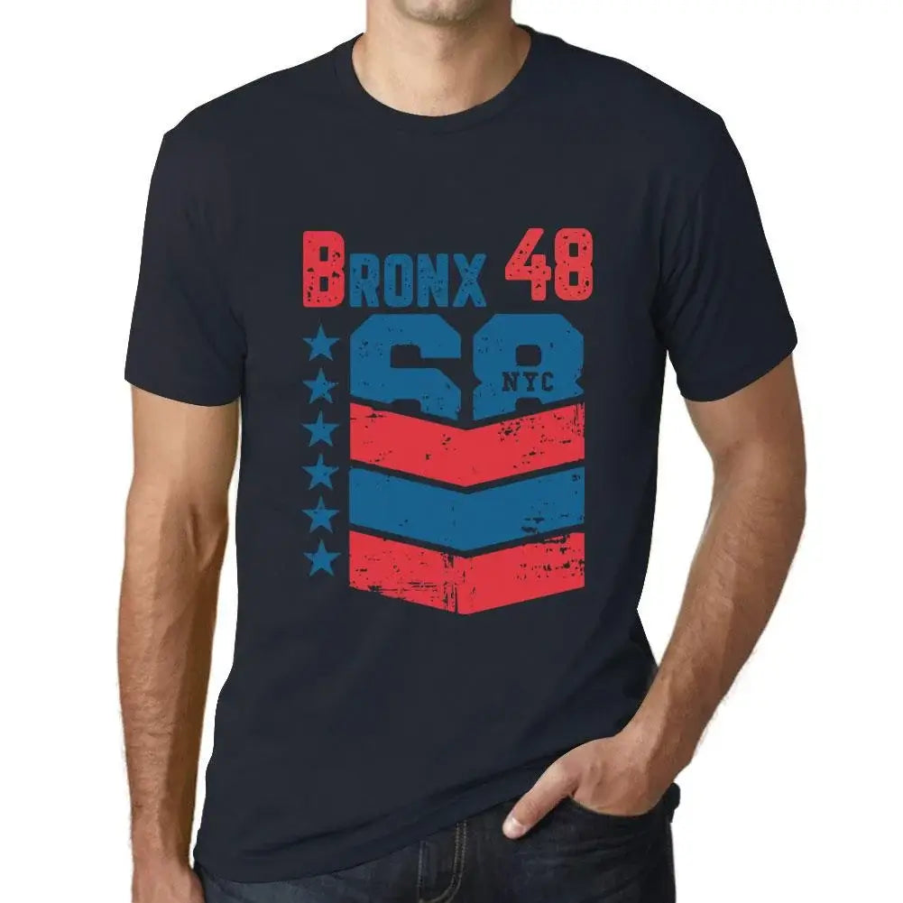 Men's Graphic T-Shirt Bronx 48 48th Birthday Anniversary 48 Year Old Gift 1976 Vintage Eco-Friendly Short Sleeve Novelty Tee