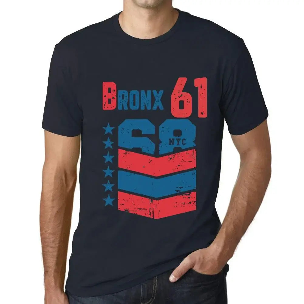 Men's Graphic T-Shirt Bronx 61 61st Birthday Anniversary 61 Year Old Gift 1963 Vintage Eco-Friendly Short Sleeve Novelty Tee