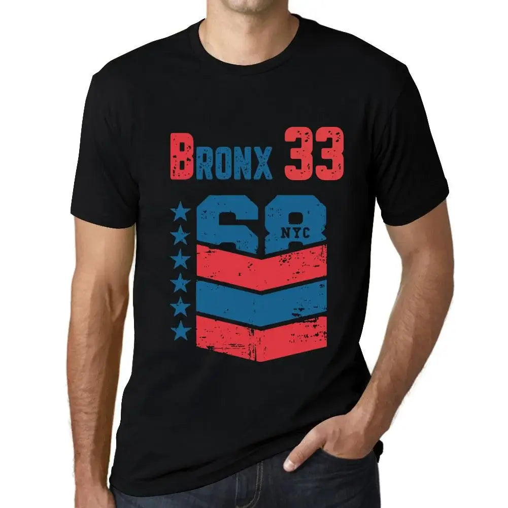 Men's Graphic T-Shirt Bronx 33 33rd Birthday Anniversary 33 Year Old Gift 1991 Vintage Eco-Friendly Short Sleeve Novelty Tee