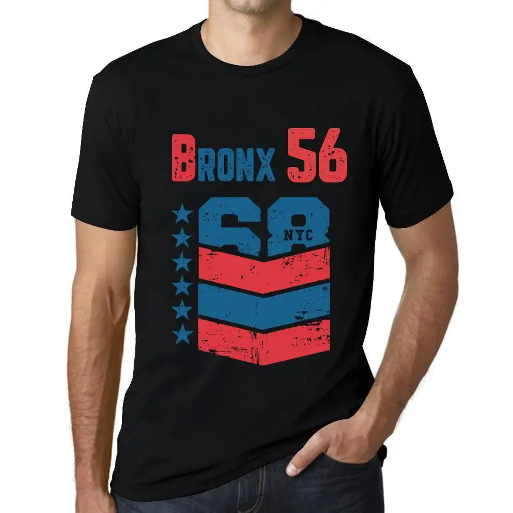 Men's Graphic T-Shirt Bronx 56 56th Birthday Anniversary 56 Year Old Gift 1968 Vintage Eco-Friendly Short Sleeve Novelty Tee