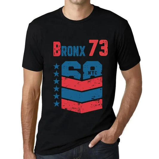 Men's Graphic T-Shirt Bronx 73 73rd Birthday Anniversary 73 Year Old Gift 1951 Vintage Eco-Friendly Short Sleeve Novelty Tee