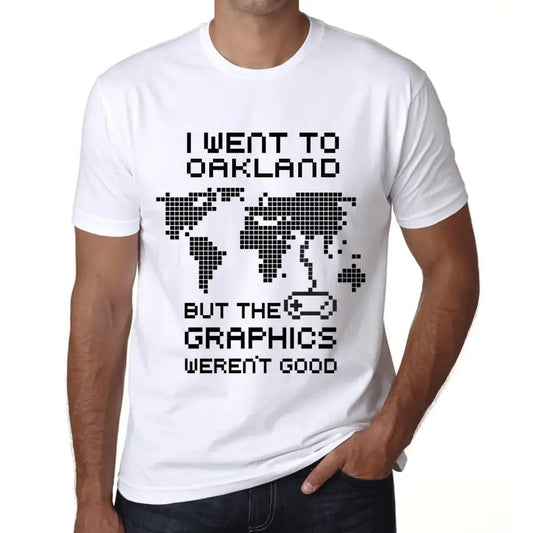 Men's Graphic T-Shirt I Went To Oakland But The Graphics Weren’t Good Eco-Friendly Limited Edition Short Sleeve Tee-Shirt Vintage Birthday Gift Novelty