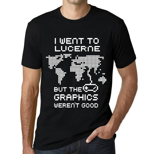Men's Graphic T-Shirt I Went To Lucerne But The Graphics Weren’t Good Eco-Friendly Limited Edition Short Sleeve Tee-Shirt Vintage Birthday Gift Novelty
