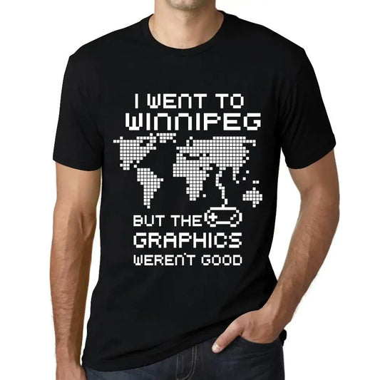 Men's Graphic T-Shirt I Went To Winnipeg But The Graphics Weren’t Good Eco-Friendly Limited Edition Short Sleeve Tee-Shirt Vintage Birthday Gift Novelty