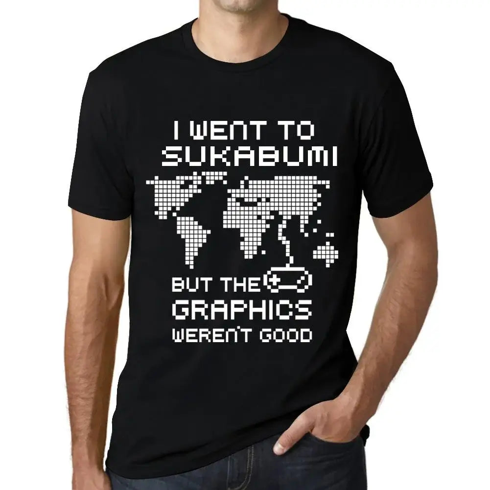 Men's Graphic T-Shirt I Went To Sukabumi But The Graphics Weren’t Good Eco-Friendly Limited Edition Short Sleeve Tee-Shirt Vintage Birthday Gift Novelty