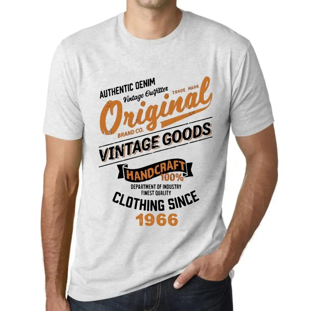 Men's Graphic T-Shirt Original Vintage Clothing Since 1966 58th Birthday Anniversary 58 Year Old Gift 1966 Vintage Eco-Friendly Short Sleeve Novelty Tee