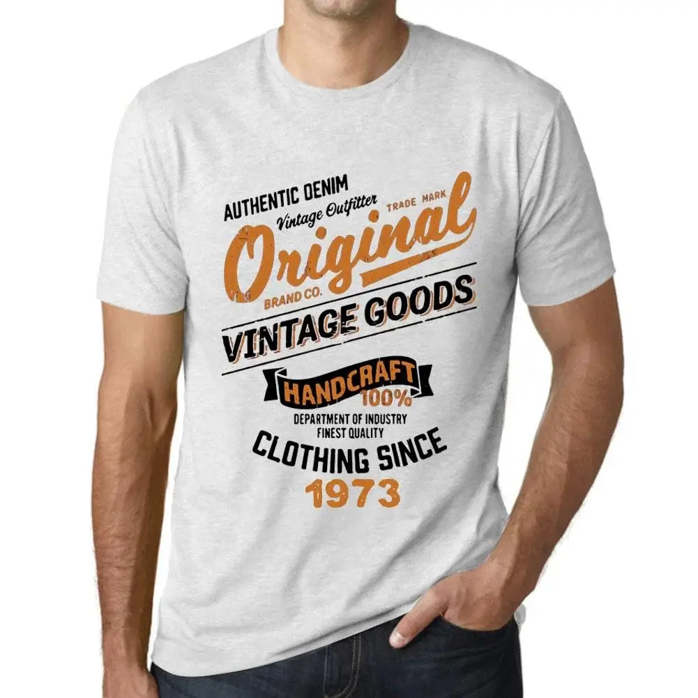 Men's Graphic T-Shirt Original Vintage Clothing Since 1973 51st Birthday Anniversary 51 Year Old Gift 1973 Vintage Eco-Friendly Short Sleeve Novelty Tee